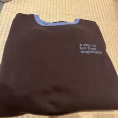 田中里奈さんしまむら　配色ロゴ刺繍スウェット トレーナー mysa closet