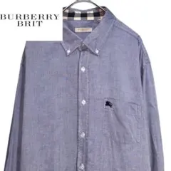 BURBERRY BRIT 長袖ボタンダウンシャツ グレー バーバリー メンズのサムネイル