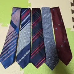 国産品 ネクタイ 5本セット まとめ売り ビジネス