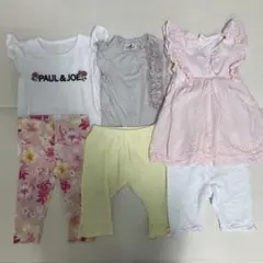 80夏服まとめ売り　トップス、七分袖ズボン
