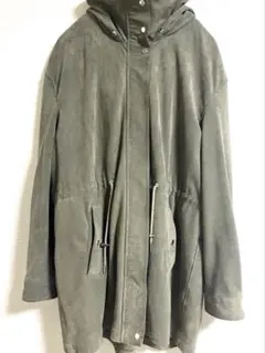 ZARA ザラ カーキ モッズコート スプリングコート フード付き