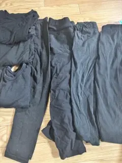 黒 こども キッズ レギンス スパッツ