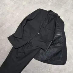 極美品 バーバリーブラックレーベル スーツ 3ピース 裏地総柄 ブラック XL