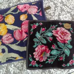 FEILER 花柄タオルハンカチ2枚セット