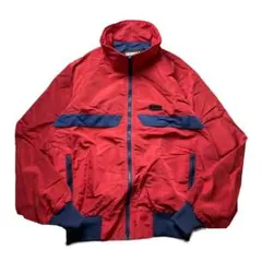 【90s】USA製 GERRY ナイロン ウォームアップジャケット レッド XL