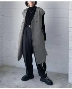 PAGEBOY ツイードロングジレのサムネイル