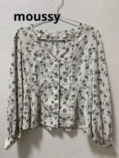 MOUSSY 花柄バルーンスリーブブラウス