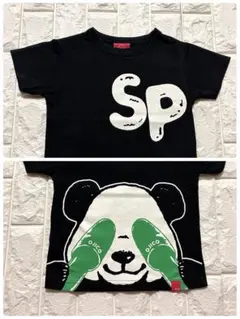 OJICO オジコ パンダ Tシャツ 黒 4A （95〜105） 美品✨のサムネイル