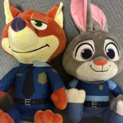 ズートピア ニック＆ジュディ ぬいぐるみセット 警察