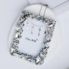 ホイップデコ　トレカケース　硬質カードケース　B8 白黒　シルバー