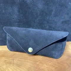 メガネケース ベロア ブラック