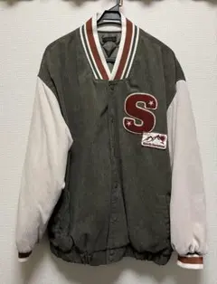 オリーブグリーン コーデュロイ スタジャン