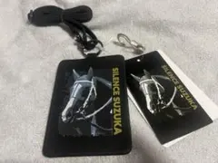 サイレンススズカ パスケース ブラック 競走馬 競馬 新品 しまむら