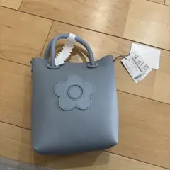 マリークワント　ブルー　トート　ショルダー　バッグ