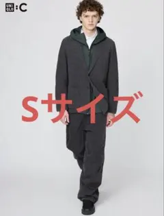 美品 UNIQLO C ユニクロ ワイドパラシュートパンツ ブラック サイズS