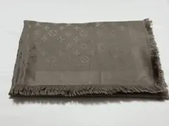 LOUIS VUITTON 大判 モノグラム ショール ストール グレー