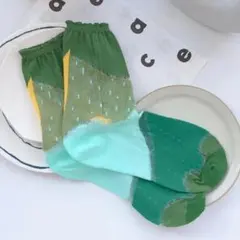 【新品未使用】森林の様な透け感靴した