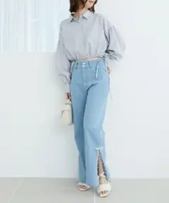 majesticlegon サイドスリットデニム