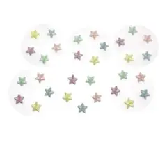 小さな 星 スター アップリケ ワッペン ハンドメイド ５色 30個 セット