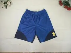 99631 アンダーアーマー　ヒートギア　ハーフパンツ　青Ｘ紺　XXL