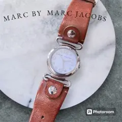 美品✨MARC BY MARC JACOBS 腕時計 レディース 牛革 ブラウン