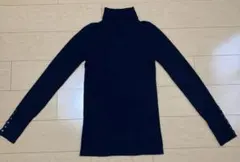 JEANASIS 14G カラーリブタートル　ネイビー