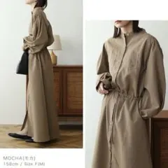 新品 NOAHL ロングワンピース ノアル シャツワンピース 長袖