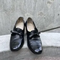 銀座ヨシノヤ　パンプス23E E黒