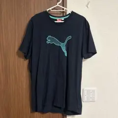 PUMA キャットロゴ プリントTシャツ ブラック