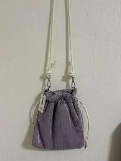 【新品未使用】Heather アソートキンチャクショルダー パープル タグ付きのサムネイル