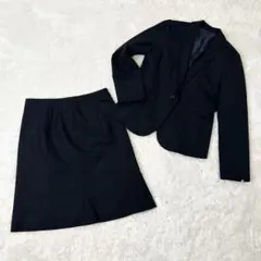 m.f.editorial スカート スーツ ネイビー L 背抜き ストライプのサムネイル