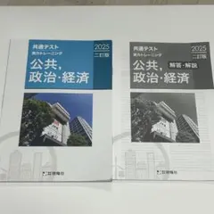 共通テスト 実力トレーニング 公共・政治・経済 2025 二訂版
