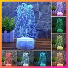 【新品未使用】ワンピース ルフィ ハンコック 3Dライト ランプ LED照明