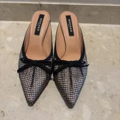 ROCHAS ビジュー ミュール ポインテッドトゥ(37 2/1)のサムネイル