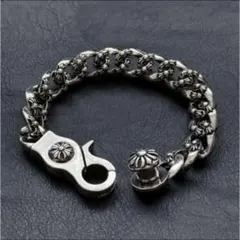 シルバー925刻印あり ファンシーリンク チェーン シルバーブレスレット