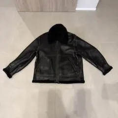極美品✨ダンヒル リアルムートンジャケット ブラック レザー ボア