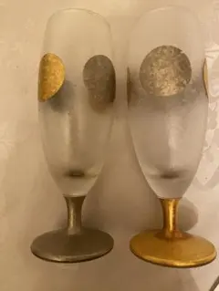 フロスト加工　グラス2個セット