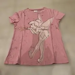 ティンカーベル プリント Tシャツ ピンク