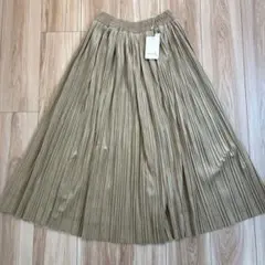 新品未使用タグ付き ベロア プリーツ スカート M
