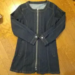 【新品】ジップアップ デニムジャケットM