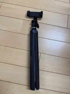 【大特価】スマホ三脚 自撮り棒 2way 伸縮式 軽量 コンパクト 黒のサムネイル