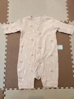 UNIQLO ロンパース 60 ピンク うさぎ柄