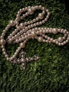 カイチ着用【Rosen Kreuz】pearl cross 2 necklace