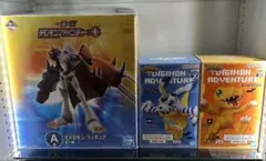 オメガモン1番くじA賞＆アグモン＆ガブモン　デジモン　フィギュア3点【開封品】