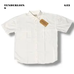 ★限定出品★ TENDERLOIN 半袖シャツ ソリッド ボタンダウン 白 S