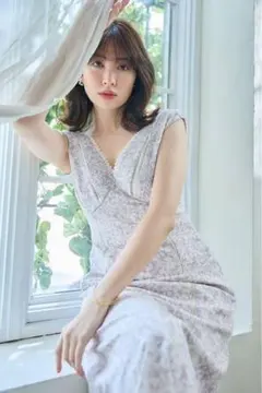 Lace Trimmed Floral Dress エスプレッソ S - メルカリ