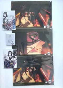 鬼滅の刃　全集中展　ポストカード　ムビチケ風カード　クリアファイル　無惨　産屋敷