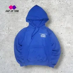 90s メキシコ製 ヘインズ スウェットパーカー S ブルー 両面プリント