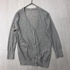MUJI 無印良品 コットン カーディガン M グレージュ レディース