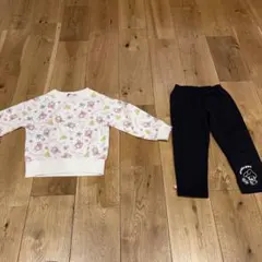 マイメロディー 裏起毛トレーナー レギンス 100